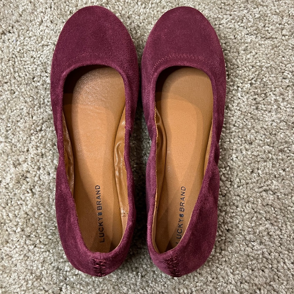 Lucky Brand Suede Flats
